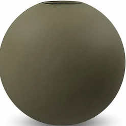 Ball vas, 20 cm, olive