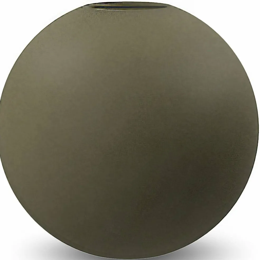 Ball vas, 20 cm, olive