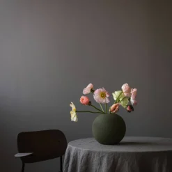 Ball vas, 20 cm, olive