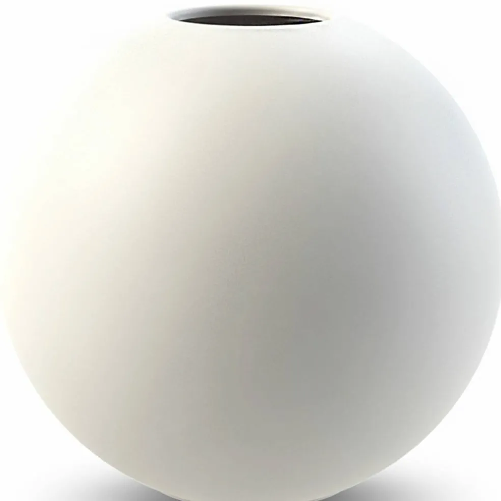 Ball vas, 10 cm, white