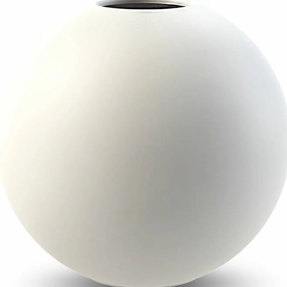 Ball vas, 10 cm, white