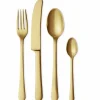 Bestickset, matt guld, 4 st