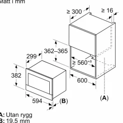 BF722R1B1 iQ700 inbyggnadsmikro, svart