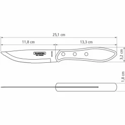 Biffbestick 8 delar 21,5 cm