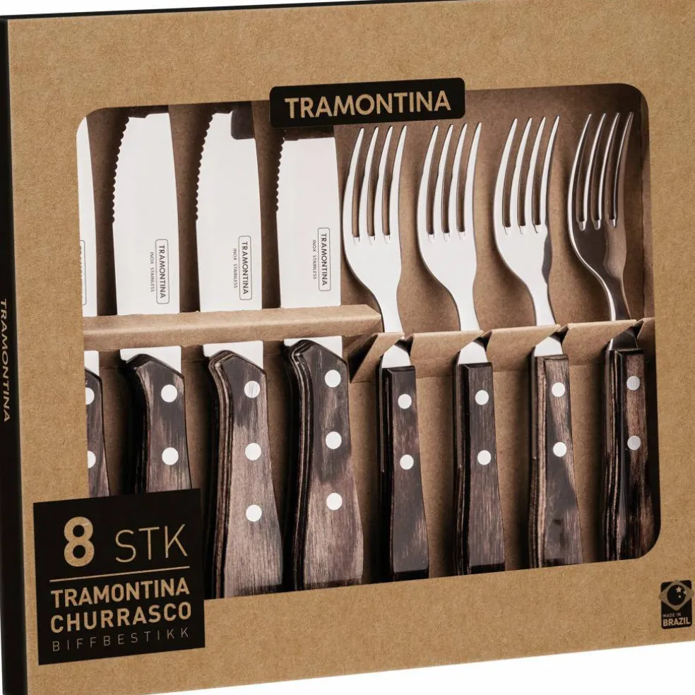 Biffbestick 8 delar 21,5 cm