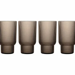 Billi vattenglas 4-pack, brun