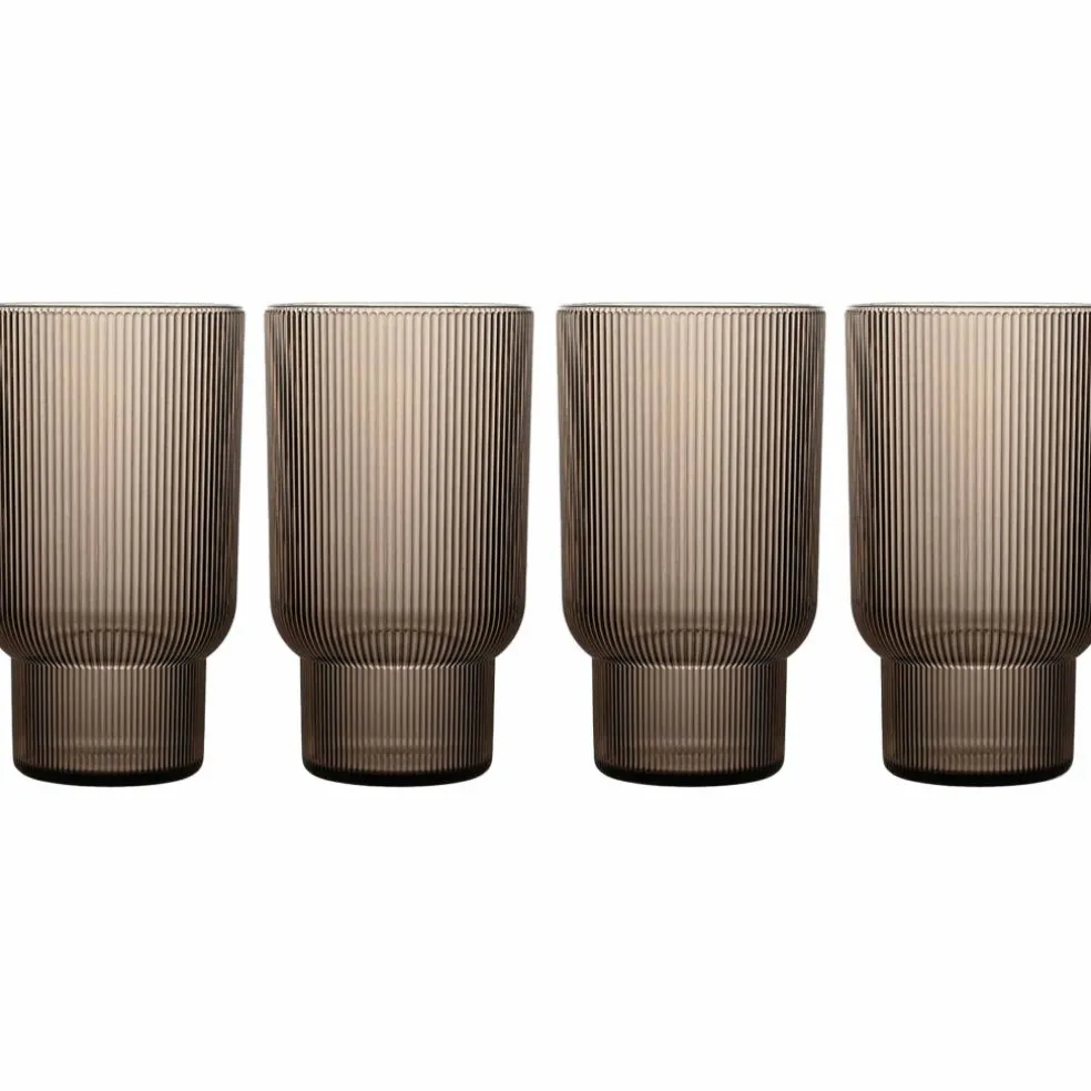 Billi vattenglas 4-pack, brun