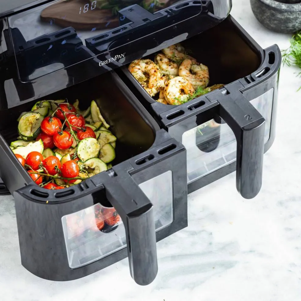 Bistro airfryer 8 liter, 2 korgar