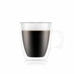 BISTRO Dubbelväggad mugg m. handtag, 2 st. - 0,45 l