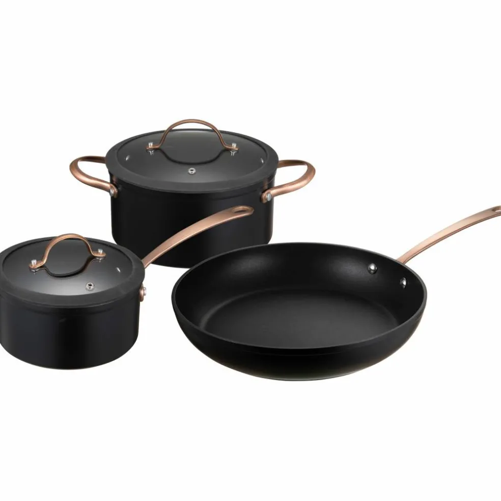 Black Copper grytset 2 delar 4,5/1,5 liter + stekpanna 28 cm