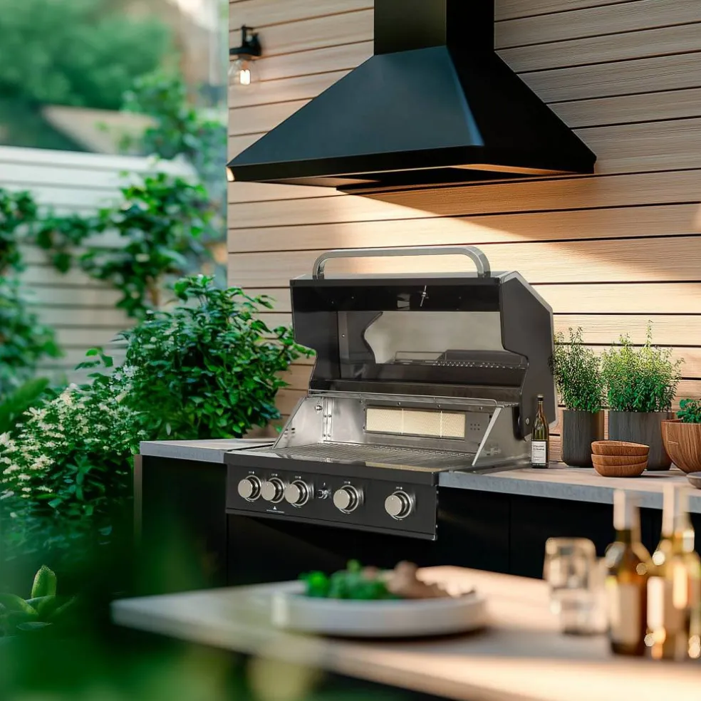 Black Pearl 4 inbyggd gasolgrill