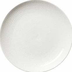 Blå Eld tallrik 23 cm, vit