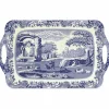 Blue Italian Bricka Stor