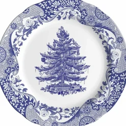 Blue Italian Christmas Tree Tallrik 27 cm