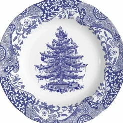 Blue Italian Christmas Tree Tallrik 27 cm