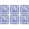 Blue Italian Glasunderlägg 6-pack 10,5 x 10,5 cm