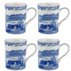 Blue Italian mugg 4 st
