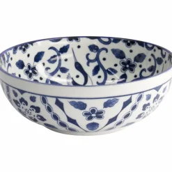 Blue Maizuru skål 20 cm, blå/vit