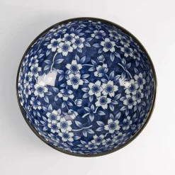 Blue Sakura skål 20 cm, blå/vit