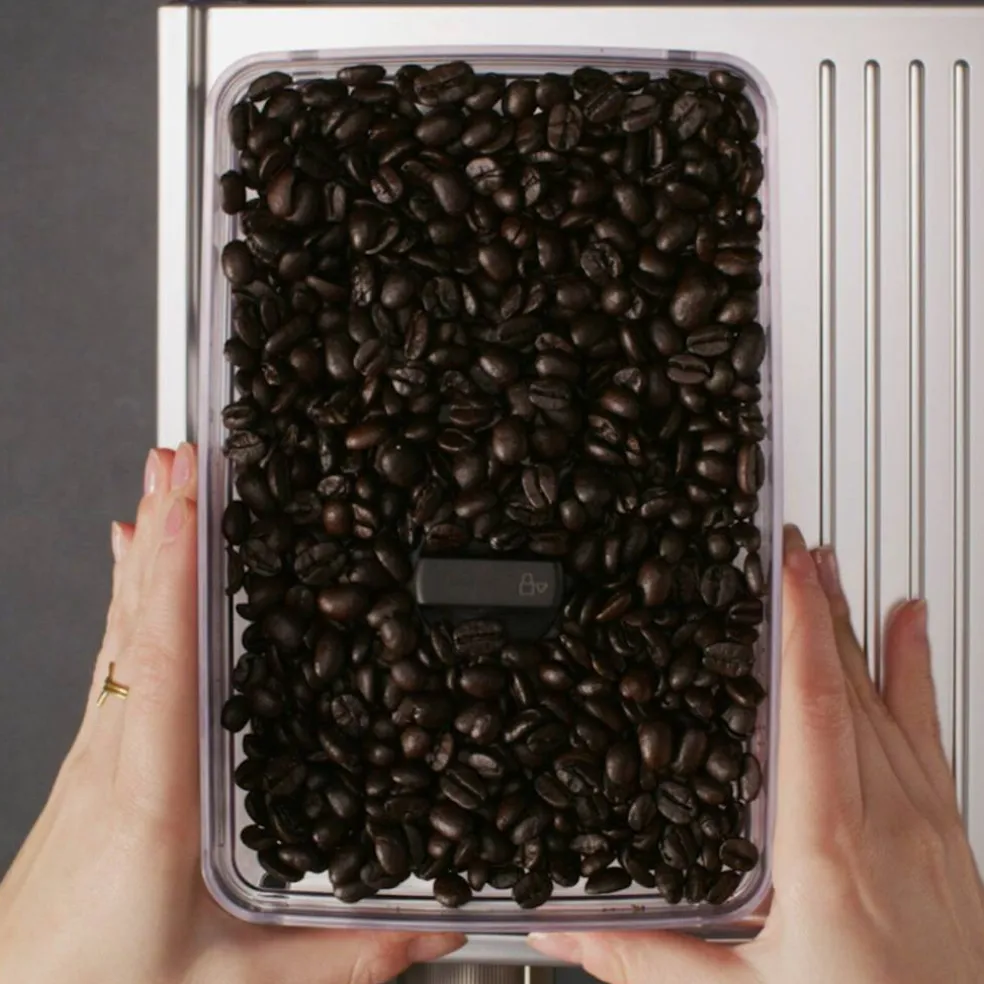 Bönbehållare till halvautomatiska espressomaskiner