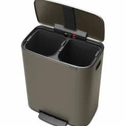 Bo pedalhink 2 x 30 liter, mattborstat stål