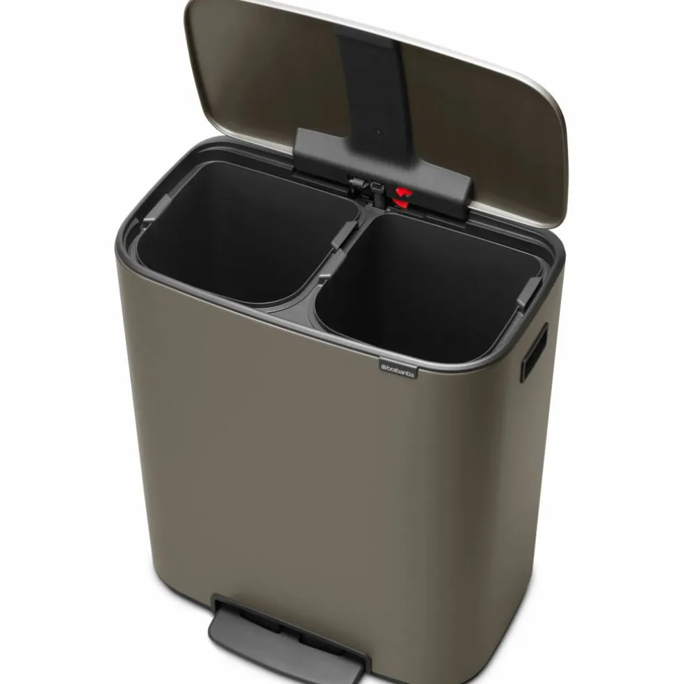 Bo pedalhink 2 x 30 liter, mattborstat stål