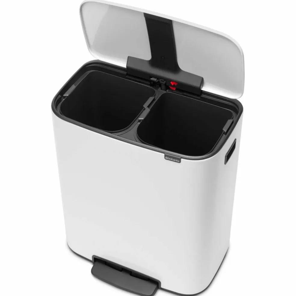 Bo pedalhink 2 x 30 liter, mattborstat stål