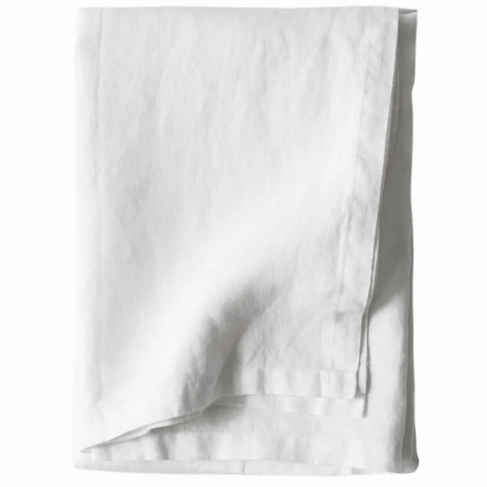 Bordsduk i linne 145x270 cm, bleached white