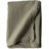 Bordsduk i linne 145x145 cm, olive