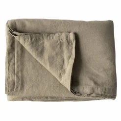 Bordsduk i linne 145x145 cm, olive