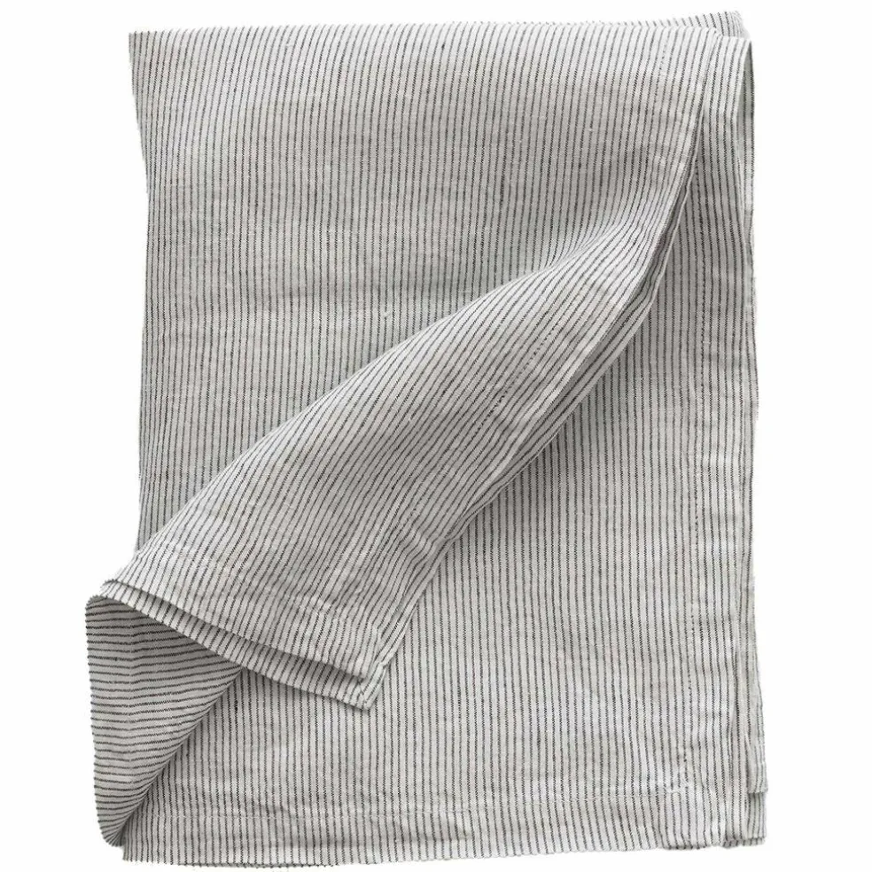 Bordsduk i linne 145x270 cm, pinstripe