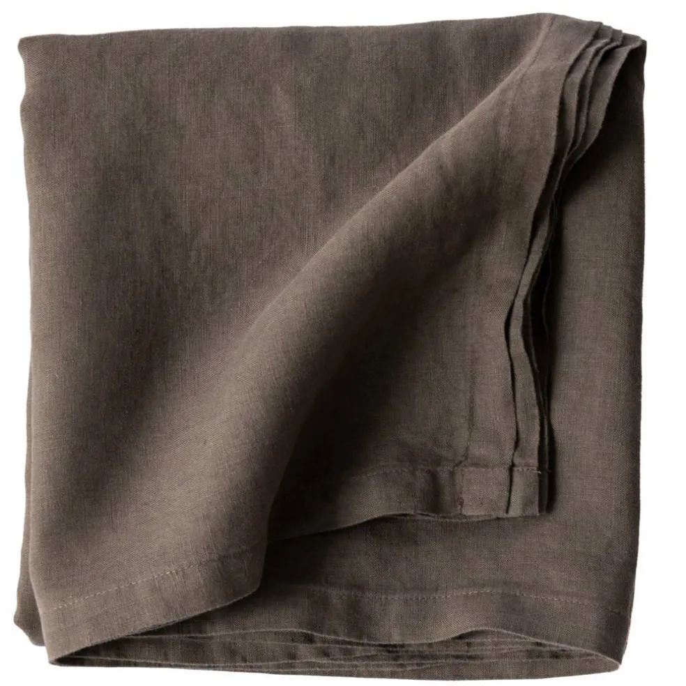 Bordsduk i linne 145x330 cm, taupe