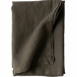 Bordsduk i linne 145x145 cm, taupe