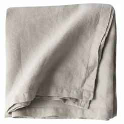 Bordsduk i linne 145x270 cm, warm grey