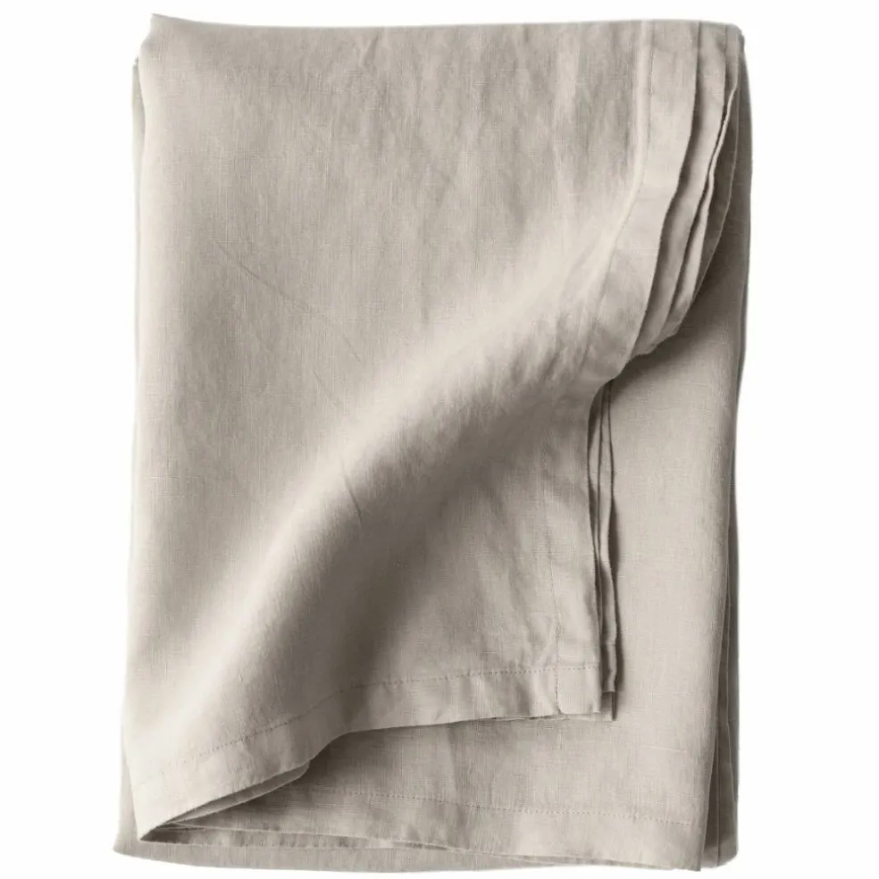Bordsduk i linne 145x270 cm, warm grey
