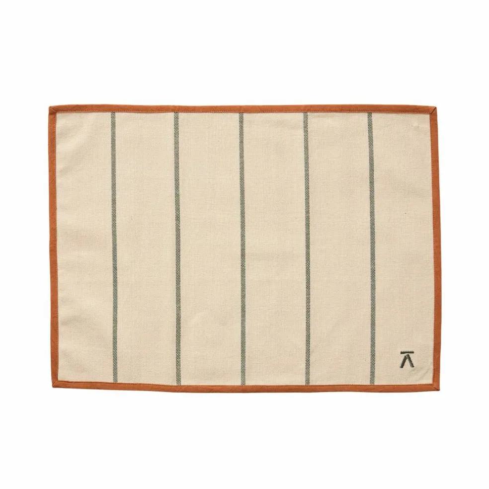 Bordstablett 50 × 36 cm, grön/brun