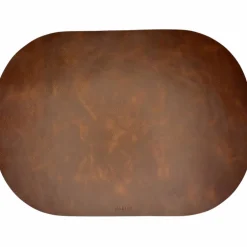 Bordstablett läder 2-pack, brun