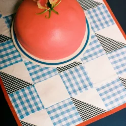 Bordstablett, stripe red