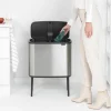 Bo Touch Bin soptunna 11 + 23 liter, mattborstat stål