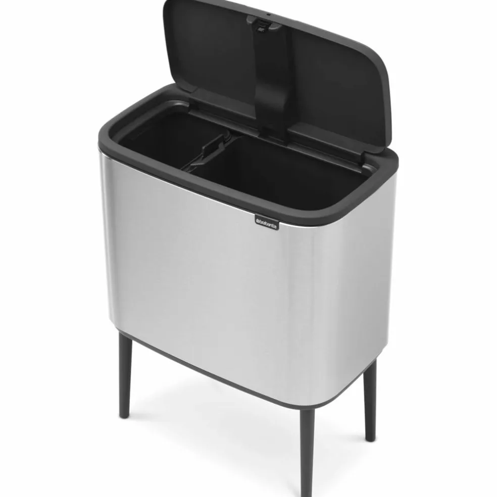 Bo Touch Bin soptunna 11 + 23 liter, mattborstat stål