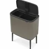 Bo Touch Bin soptunna 11 + 23 liter, mattsvart
