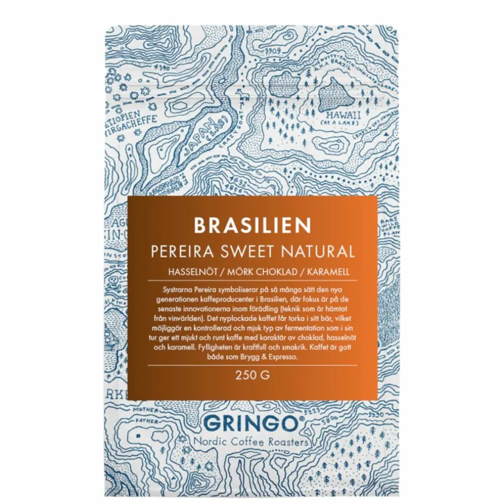 Brasilien Pereira Sweet Natural kaffebönor 250 g