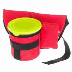 Bärplockarbälte med hink 1,8 liter, röd