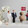 Brudgum, blå/svart/vit