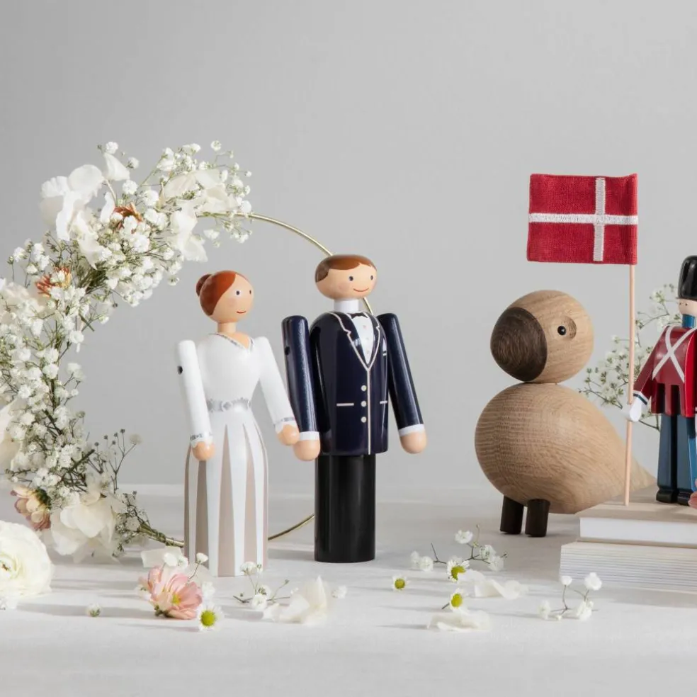 Brudgum, blå/svart/vit