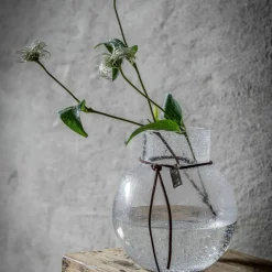 Bubblig glasvas 14 cm