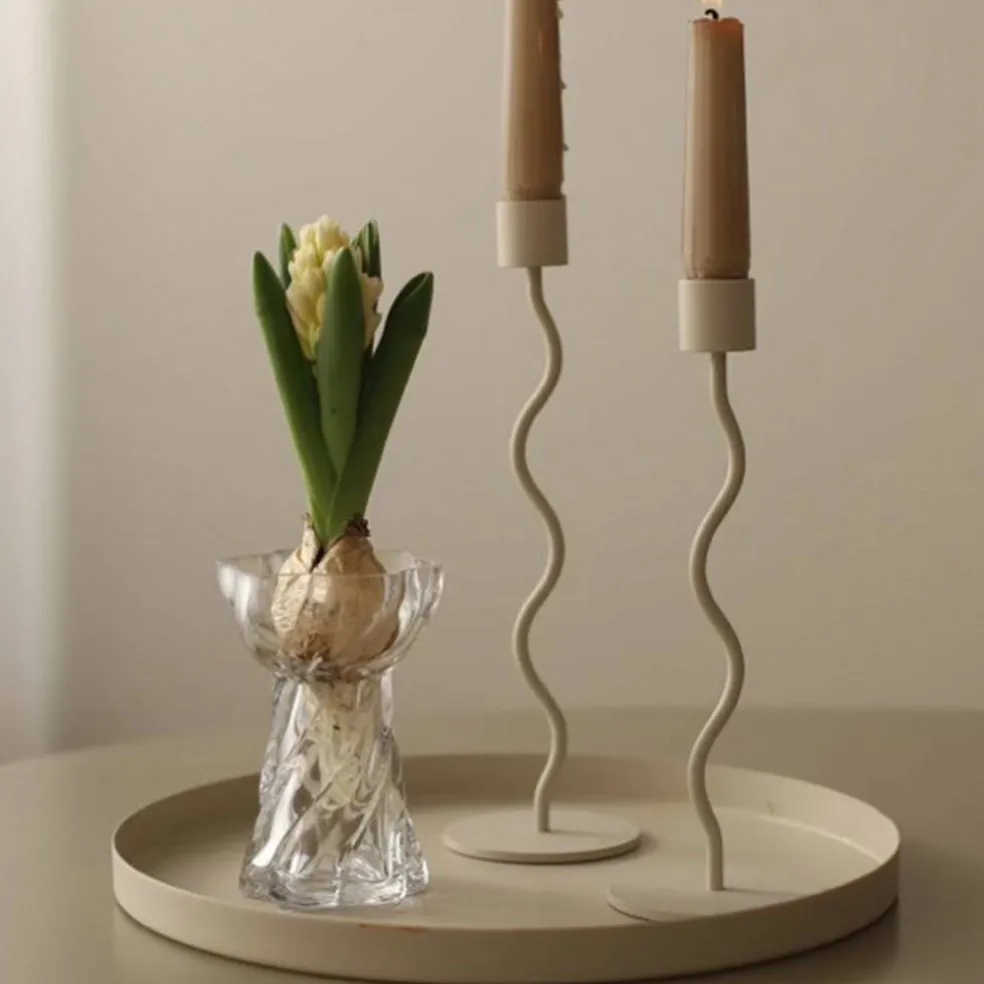 Bulb Twist lökvas 12 cm, klar