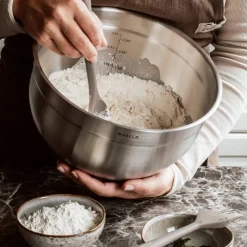 Bunkar i rostfritt stål, 3 st