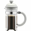Caffettiera Pressbryggare 3 koppar 0,35L Vit