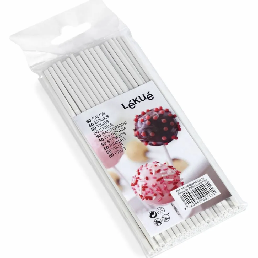 Cake Pops-pinnar 50 st, vit